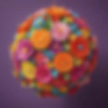 Sophisticated Floral Pinata Design Floral Easter Pinata