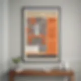 Elegant Poster Frame Hanging on Wall