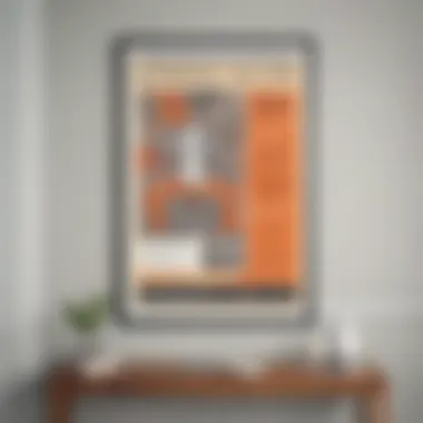 Sophisticated Poster Display Elegant Poster Frame Hanging on Wall