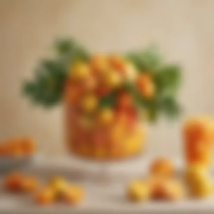 Vibrant Citrus Centerpiece Display