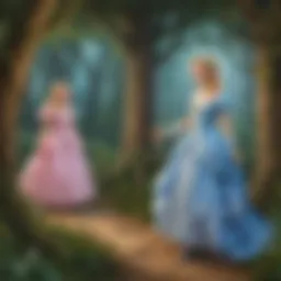 Enchanted Forest Cinderella Game Illustration