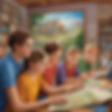 Captivating Minds Through Interactive Learning Engagement-Promoting Game Illustration