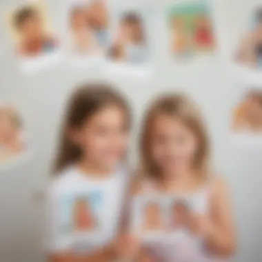 Abstract visualization of enhanced communication skills through picture cards