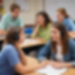 Students engaged in active listening during a classroom discussion