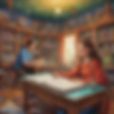 Immersive Education Journey with Cross-Curricular Approach Holistic Learning Experience Illustration