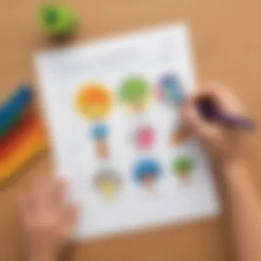Preschool worksheet for enhancing fine motor skills