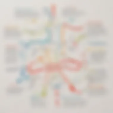 A diagram showing how transition words enhance the flow of writing.