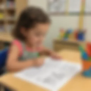 Creative Writing Exploration Kindergarten student expressing creativity through sentence construction