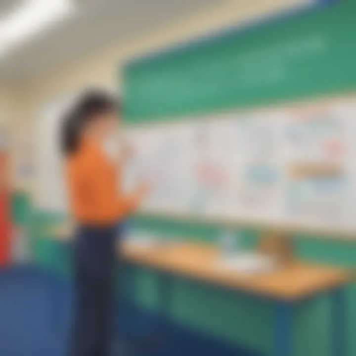 Effective display board lettering promoting communication in classrooms