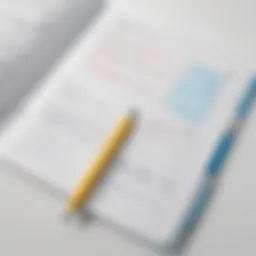 Illustration of a sophisticated digital note-taking interface