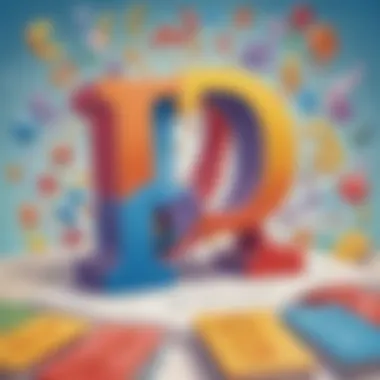 Vibrant Phonics Letters Illustration of colorful phonics letters