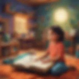 Child Engaged in Interactive Storytelling