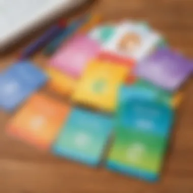 Vibrant Sight Word Flashcards Illustration of a colorful sight word flashcard activity