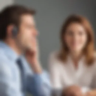 Engaged Active Listening Active listening depicted through engaged body language