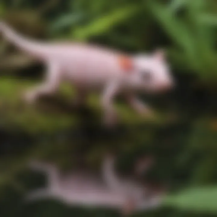 Enigmatic Axolotl Regenerating Limb in Aquatic Habitat