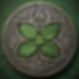 Enigmatic Celtic Knot Design on Shamrock Coin