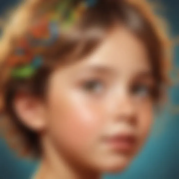 Visualization of a child's mind being enriched and nurtured by diverse learning frameworks