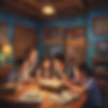 Immersive Educational Adventure for Kids Excited children exploring an escape room