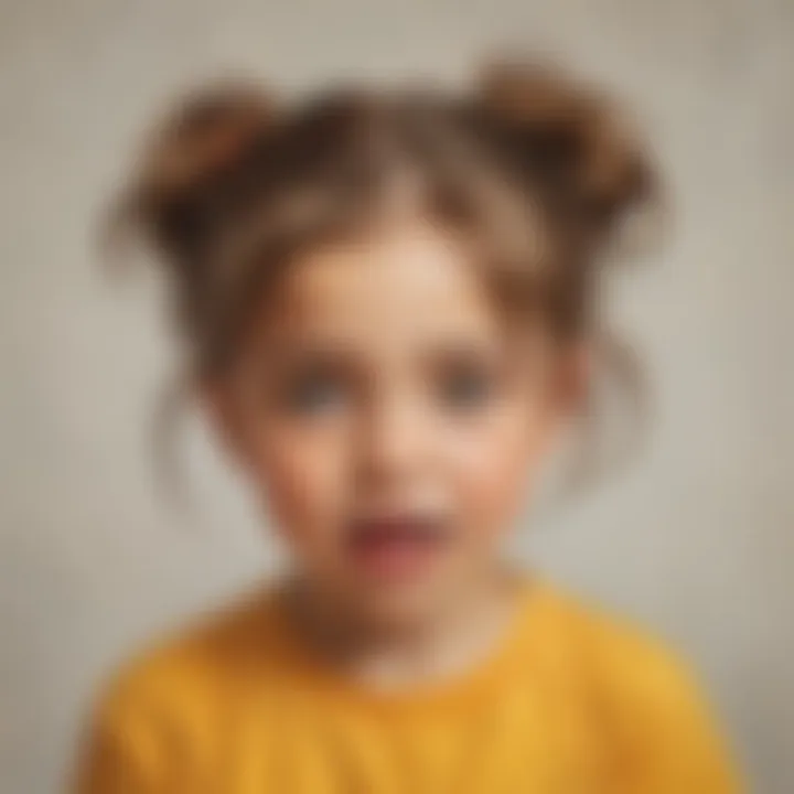 Child expressing emotions through creative drawing