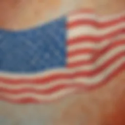 Ethereal Flag Design with Intricate Patterns