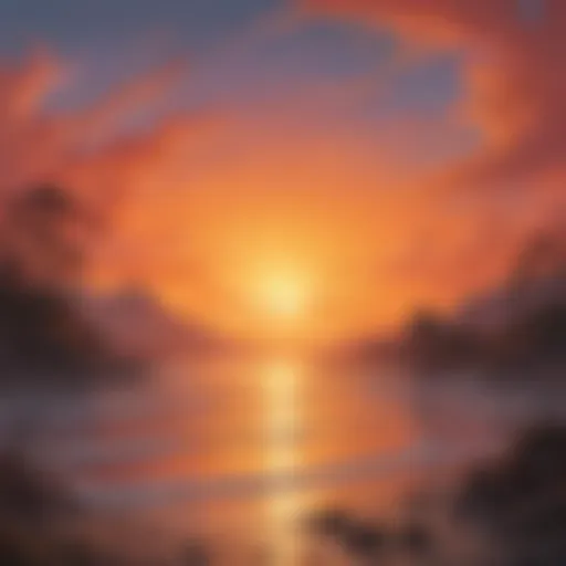 Ethereal depiction of a sunset symbolizing the end of an era