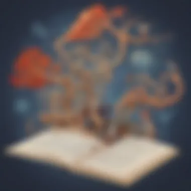 Illustration symbolizing the evolution of learning methodologies from traditional to modern approaches