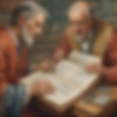 Delving Deep into Clause Analysis Illustration illustrating the intricate examination of clauses in grammar