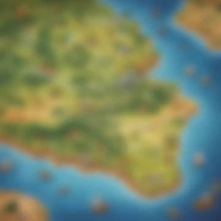 Exploration Map Trivia Question Illustration