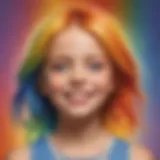 Colorful emotion chart for children
