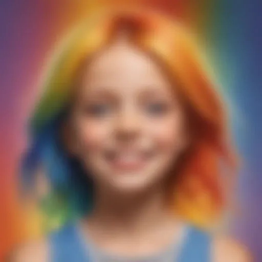 Colorful emotion chart for children