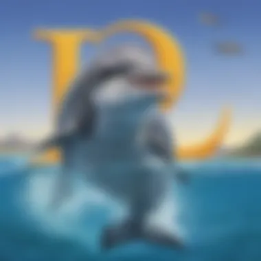 D is for Dolphin Illustration of a Dolphin representing the letter D