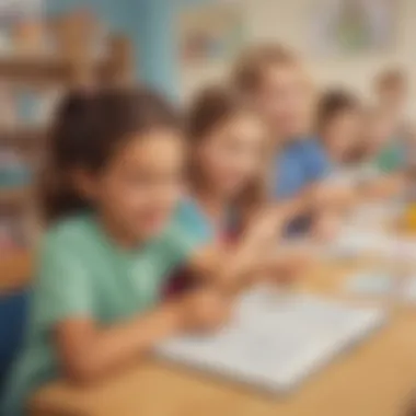 Interactive Spelling Activities for Children Children engaged in interactive spelling activities