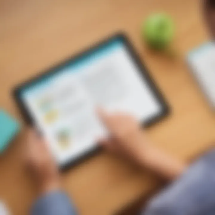 Overview of top spelling apps on a tablet