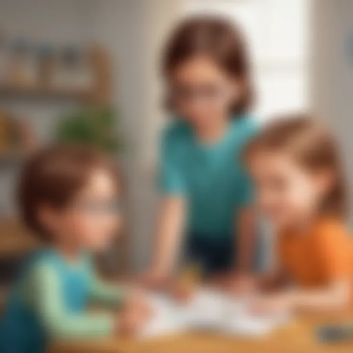 Imagery showcasing children collaborating and problem-solving together
