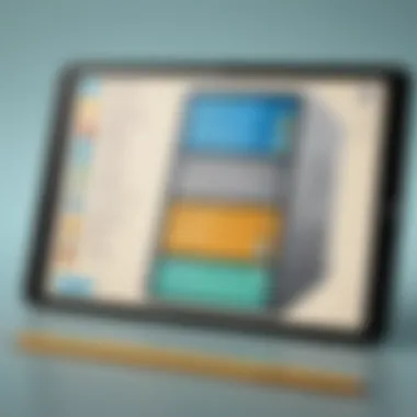 Innovative Learning Tools Screen of a vocabulary flash card app displaying educational features