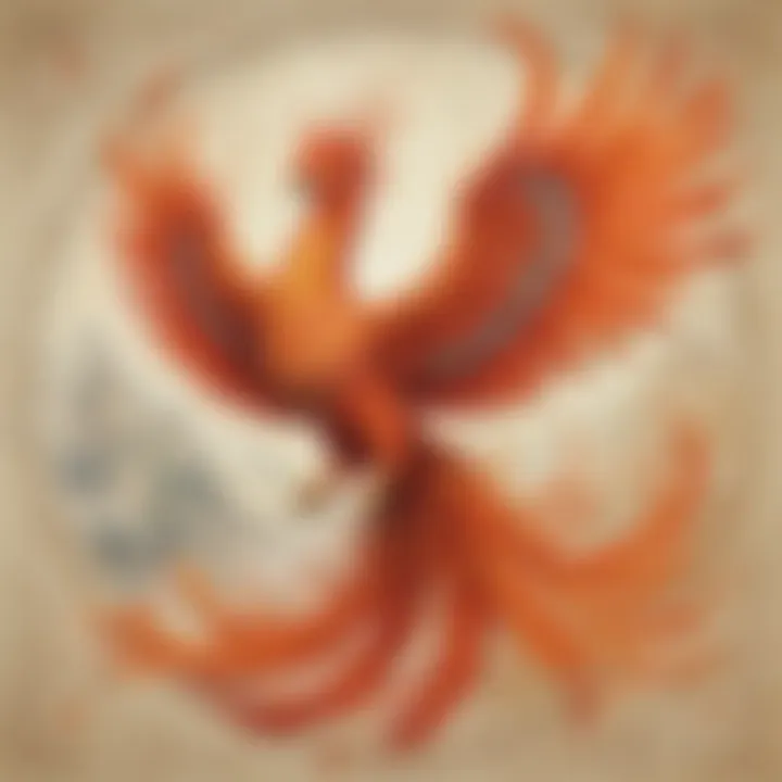 Ethereal Phoenix Chinese Zodiac Sign