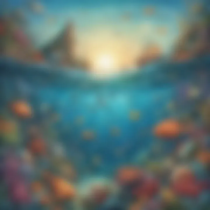 Whimsical Underwater Scene Illustration