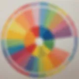 Vibrant Color Wheel Worksheet for Kindergarten