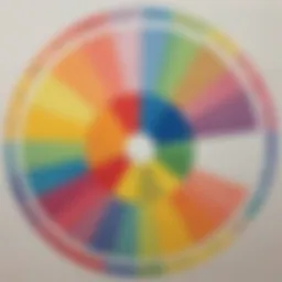 Vibrant Color Wheel Worksheet for Kindergarten