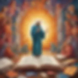 A thought-provoking abstract illustration representing the power of parables in education