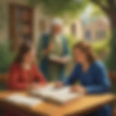 An inspiring visual depiction of how parables shape young minds and foster critical thinking