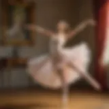 A classical ballet dancer executing a pirouette