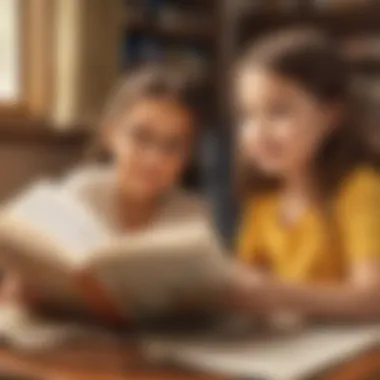 Interactive Reading Activities for Children Children engaged in reading activities