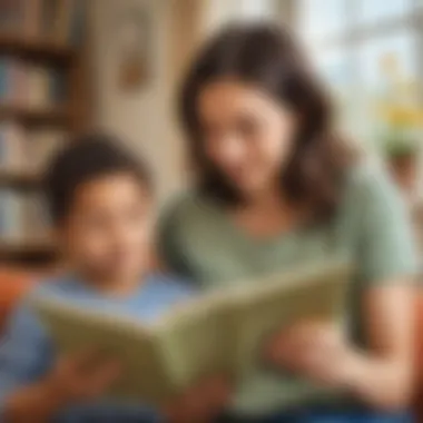 Parent reading with a child