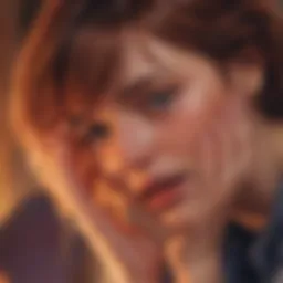 Dramatic scene with intense emotions