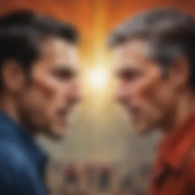 Intense Power Struggles Dramatic conflict between two powerful personalities