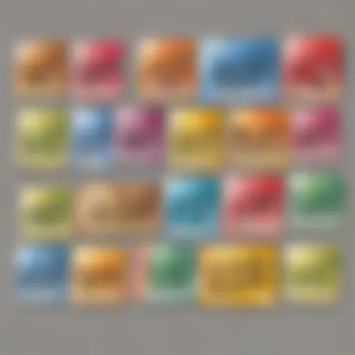 Colorful music flash cards showcasing notes and symbols