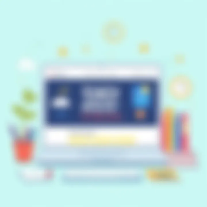 A visually appealing layout of an effective teacher website that captivates users.