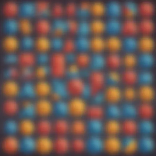 Illustration showing different geometric shapes representing equivalent fractions
