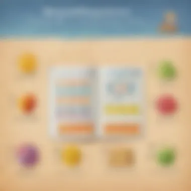 Illustration depicting a step-by-step guide to simplifying fractions to find equivalents